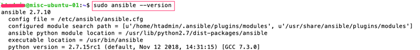 show-ansible-version