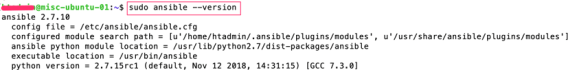 show-ansible-version